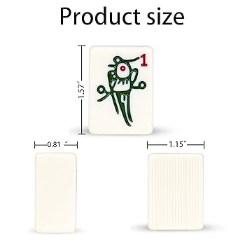 XRBR Chinese Mahjong Set, 146 Numbered Melamine 1.6